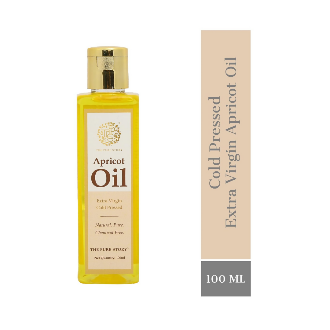 The Pure Story Natural Cold Pressed Apricot Hair Oil | Grocsy
