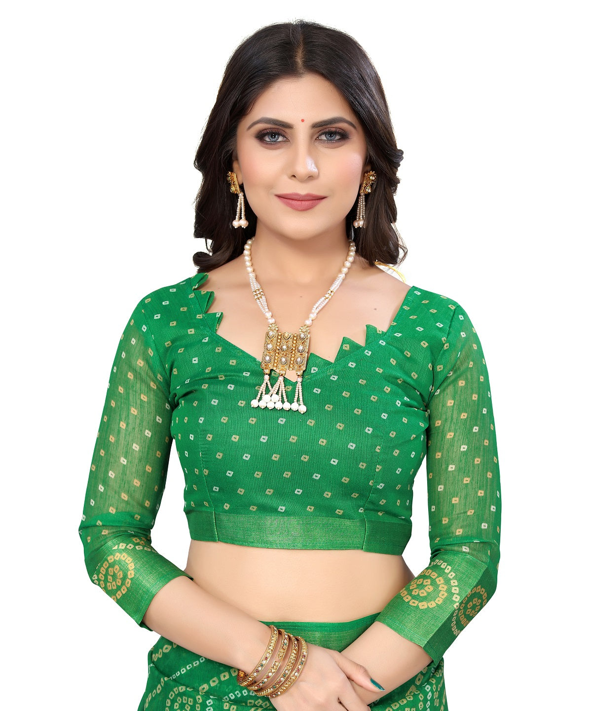 Vamika Linen Jari Border Green Bollywood Style Saree | Grocsy