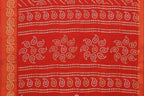 Vamika Linen Jari Border Red Bollywood Style Saree | Grocsy