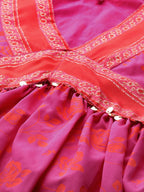 Ahalyaa Women's Traditional wear Lehnga Choli - Pink | Grocsy