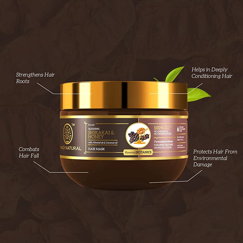 Khadi Natural Shikakai & Honey Hair Mask | Grocsy