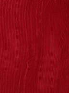 Jyoti Fashion Women's Red Satin Platted Work Designer Saree with Blouse | Grocsy