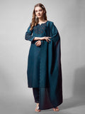 Jyoti Fashion Women's Morpich Cotton Blend Embroidered Kurta Set | Grocsy