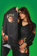 Jyoti Fashion Women's Multicolor Pure Japan Satin Digital Printed Designer Saree with Blouse | Grocsy