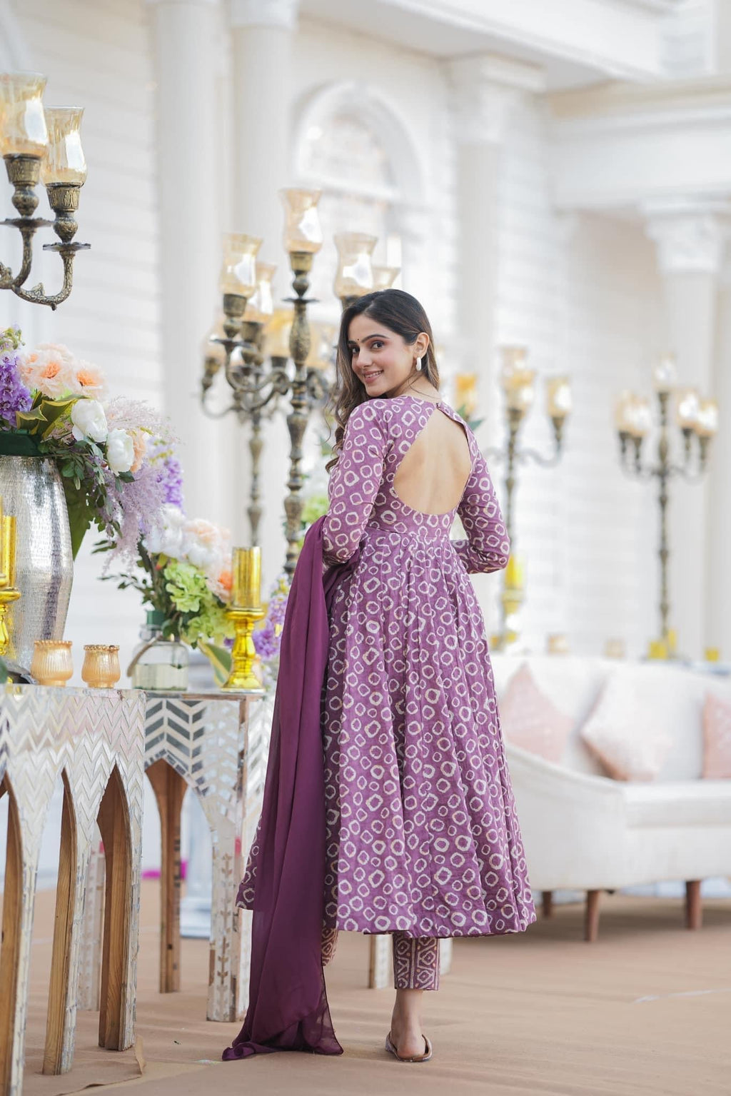 Jyoti Fashion Women's Purple Cotton Silk Heavy Digital Printed Kurta Set | Grocsy