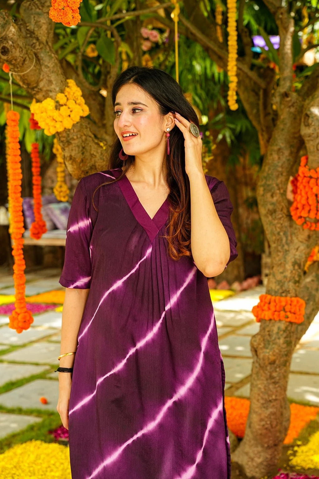 Jyoti Fashion Women's Purple Pure Muslin Heavy Digital Printed Kurta Set | Grocsy