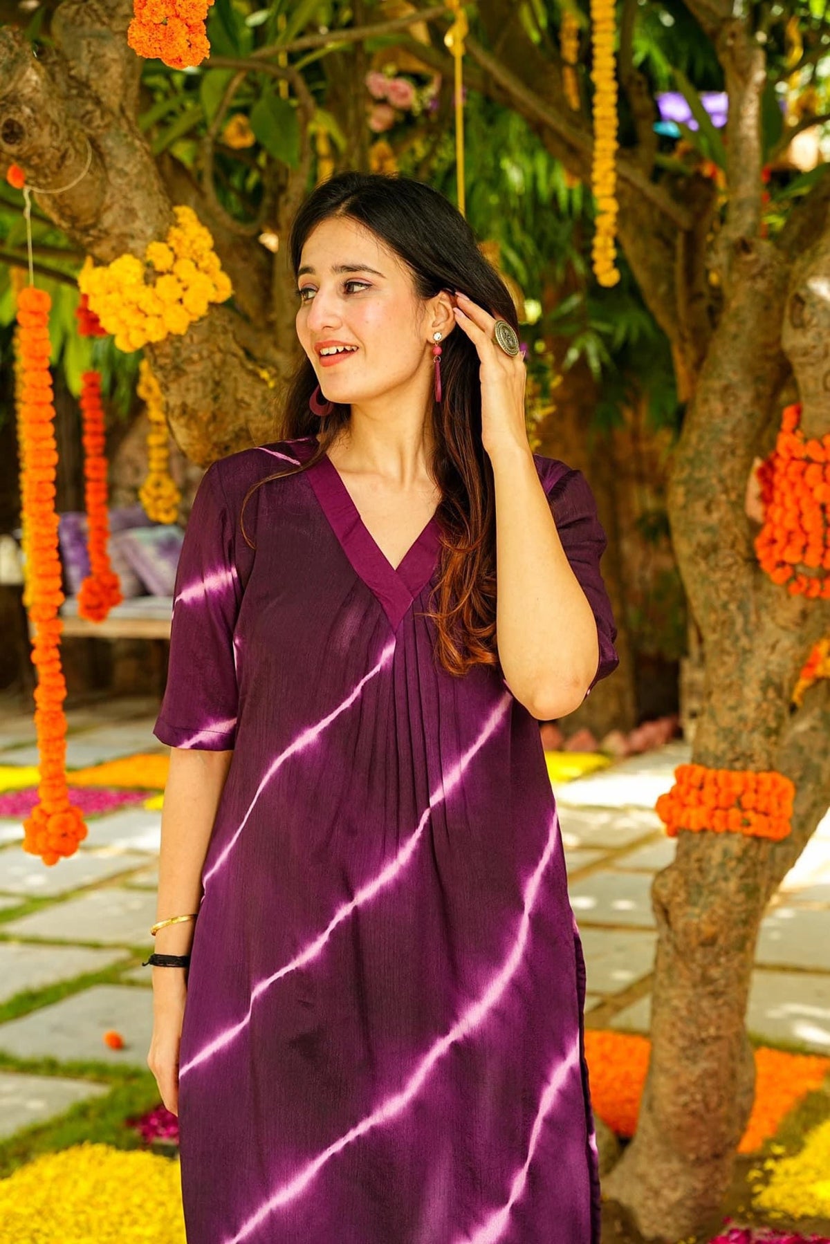 Jyoti Fashion Women's Purple Pure Muslin Heavy Digital Printed Kurta Set | Grocsy
