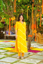 Jyoti Fashion Women's Yellow Pure Muslin Heavy Digital Printed Kurta Set | Grocsy
