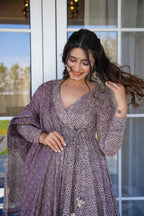 Jyoti Fashion Women's Pastel Purple Cotton Silk Heavy Digital Printed Kurta Set | Grocsy