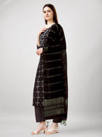 Jyoti Fashion Women's Black Rayon Printed with Embroidered Kurta Set | Grocsy
