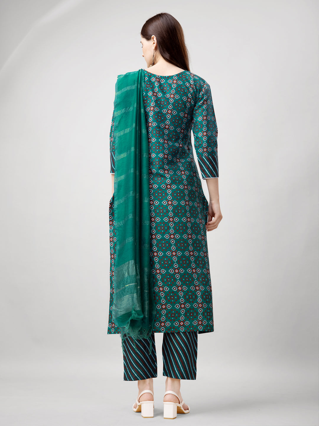 Jyoti Fashion Women's Rama Rayon Printed with Embroidered Kurta Set | Grocsy