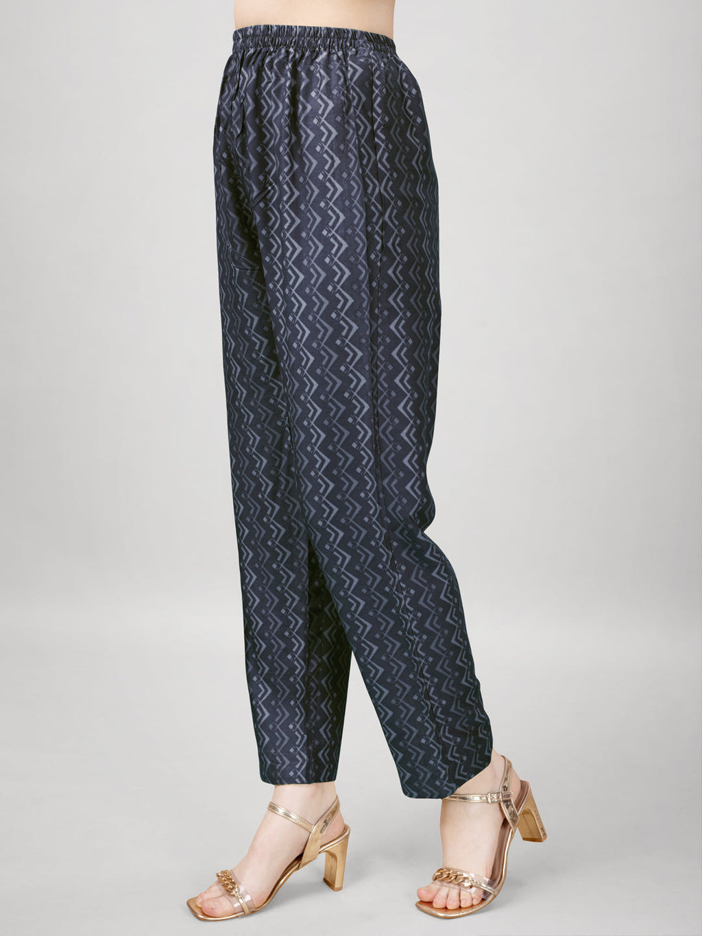Jyoti Fashion Women's Grey Rayon Printed with Embroidered Kurta Set | Grocsy