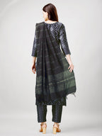 Jyoti Fashion Women's Grey Rayon Printed with Embroidered Kurta Set | Grocsy