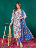 Jyoti Fashion Women's Multicolor Cotton Blend Printed Designer Kurta Set with Dupatta | Grocsy