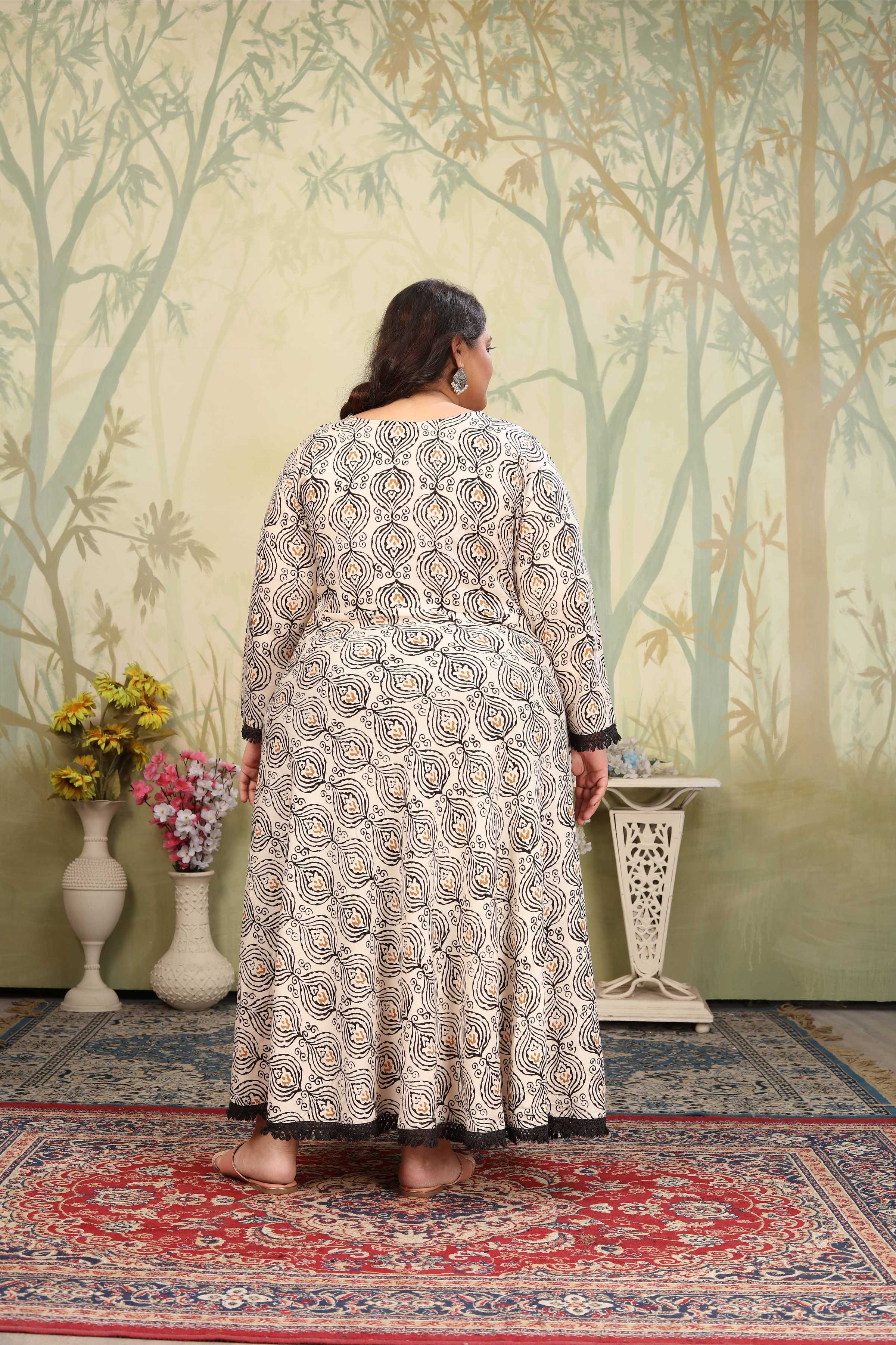 Jyoti Fashion Women's Grey Rayon Floral Print with Sequins Designer Anarkali Set | Grocsy