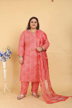 Jyoti Fashion Women's Pink Rayon Digital Print with Handwork Kurta Set | Grocsy