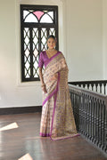 Jyoti Fashion Women's Wine Soft Tussar Silk Printed Designer Saree with Blouse | Grocsy