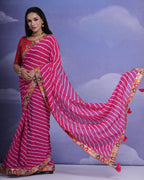 Jyoti Fashion Women's Rani Coding Sequence Georgette Saree with Blouse | Grocsy