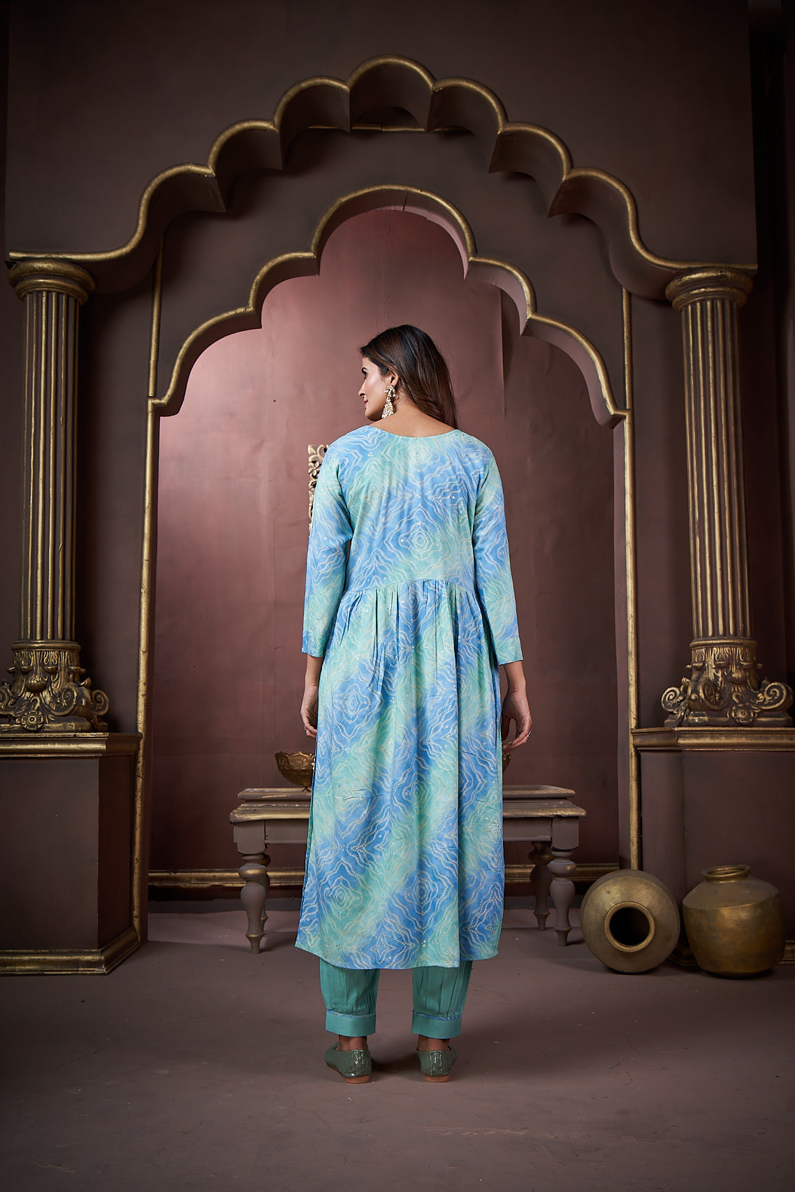 Jyoti Fashion Women's Sky Blue Rayon Floral Print with Handwork Designer Kurta Set with Dupatta | Grocsy