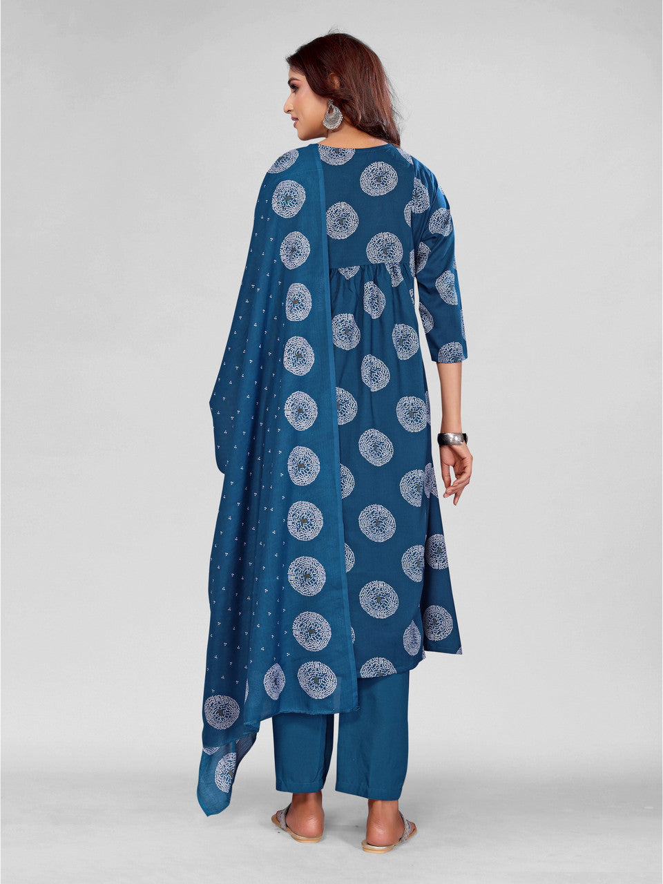 Jyoti Fashion Women's Morpich Rayon Embroidered Designer Kurta Set with Dupatta | Grocsy