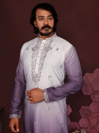 Jyoti Fashion Men's Jamuni Sequins Embroidered Kurta with Pajama | Grocsy