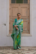 Jyoti Fashion Women's Multicolor Banarasi Silk Zari Woven Saree with Blouse | Grocsy