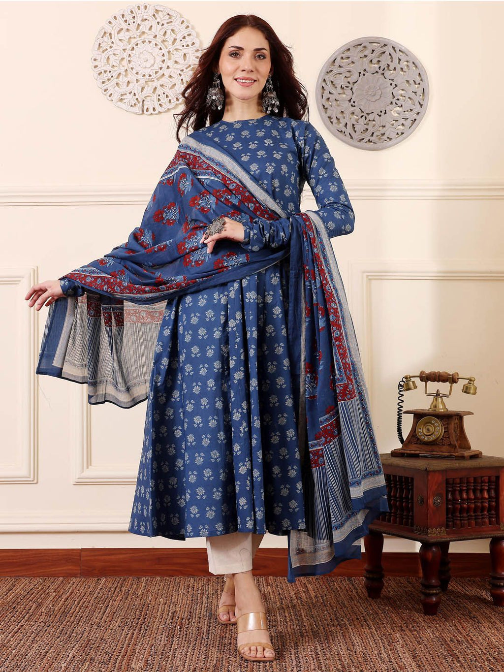 Jyoti Fashion Morpich Rayon Printed Designer Kurta Set With Dupatta | Grocsy