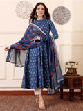 Jyoti Fashion Morpich Rayon Printed Designer Kurta Set With Dupatta | Grocsy