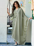 Jyoti Fashion Pista Rayon Printed Designer Kurta Set With Dupatta | Grocsy