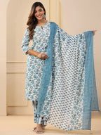 Jyoti Fashion White Rayon Printed Designer Kurta Set With Dupatta | Grocsy
