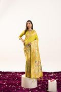 Jyoti Fashion Women's Pista Soft Banarasi Silk Zari Woven Saree with Blouse | Grocsy
