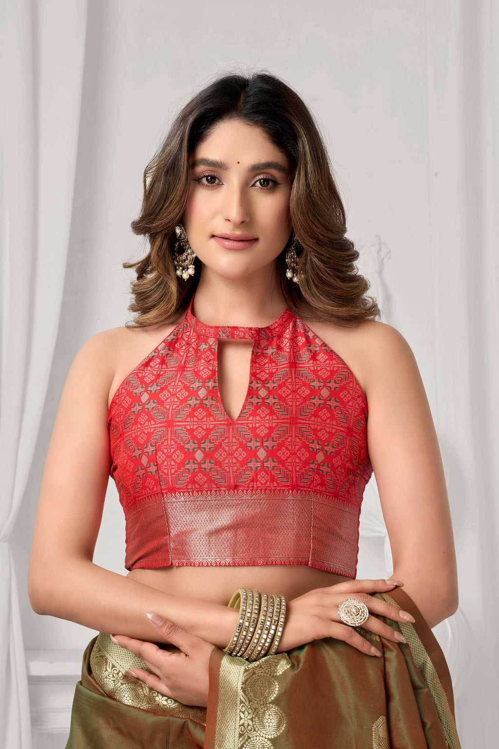 Jyoti Fashion Women's Coffee Soft Silk Zari Woven Saree with Blouse | Grocsy