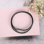 NVR Men Black Wraparound Bracelet | Grocsy