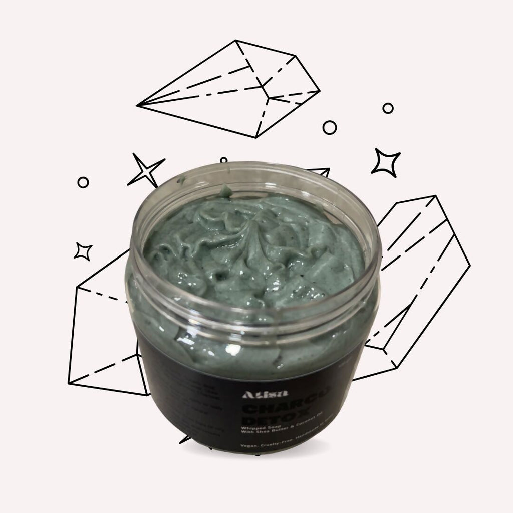 Atisa Charcoal Detox Whipped Soap | Grocsy