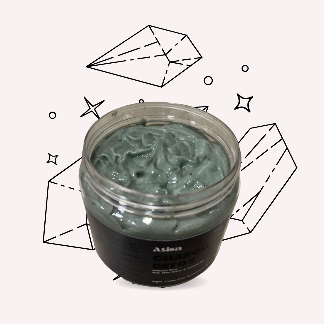 Atisa Charcoal Detox Whipped Soap | Grocsy