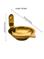 Spillbox Gold-Toned Brass Akdam Deewar Round Pooja Essential | Grocsy