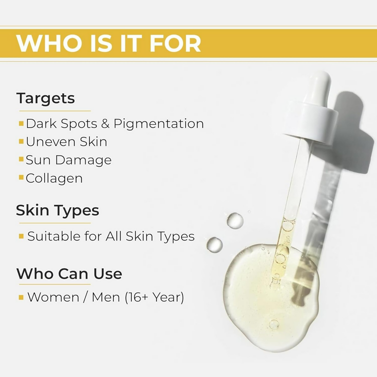 Proskire 10% Vitamin C Serum With Hyaluronic Acid & Orange Ext For Skin Brightening | Grocsy