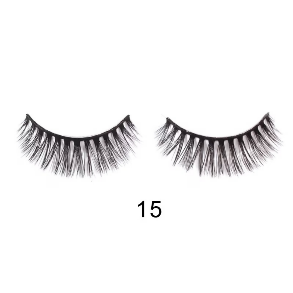 Bronson Professional 3D Effect Long and Natural Look False Eyelashes - 15 | Grocsy