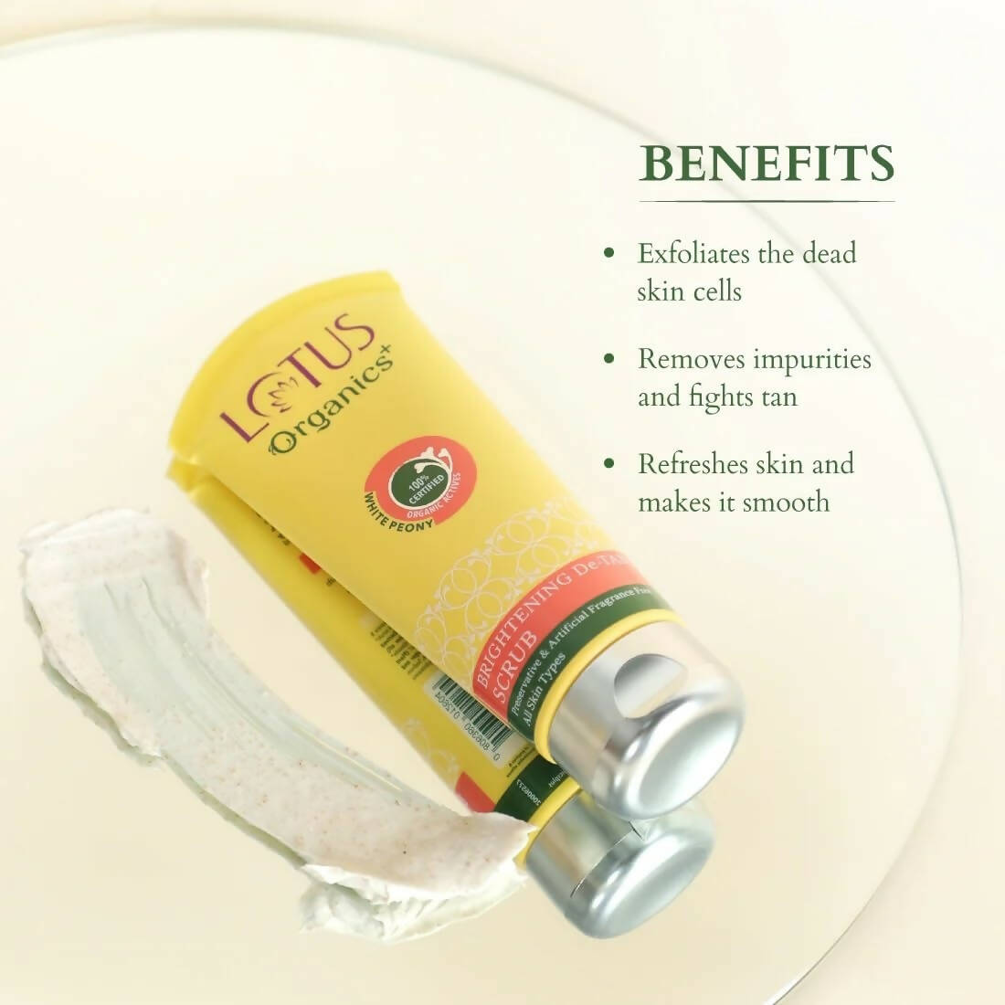 Lotus Organics+ Brightening De-Tan Scrub | Grocsy