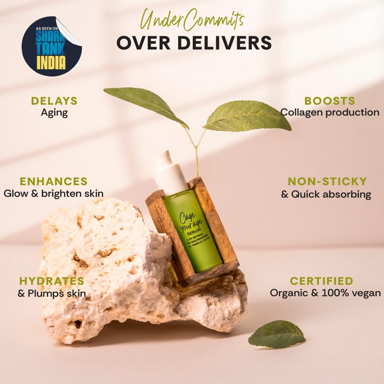 Mintree Certified Organic & Vegan Cage Your Age Serum | Grocsy