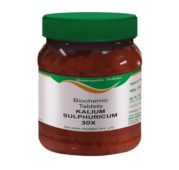 Bio India Homeopathy Kalium Sulphuricum Biochemic Tablets | Grocsy