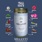 Shuddh Natural Calming Stress Relief Inside-Out Detox Shaanti Floral Tisane | Grocsy