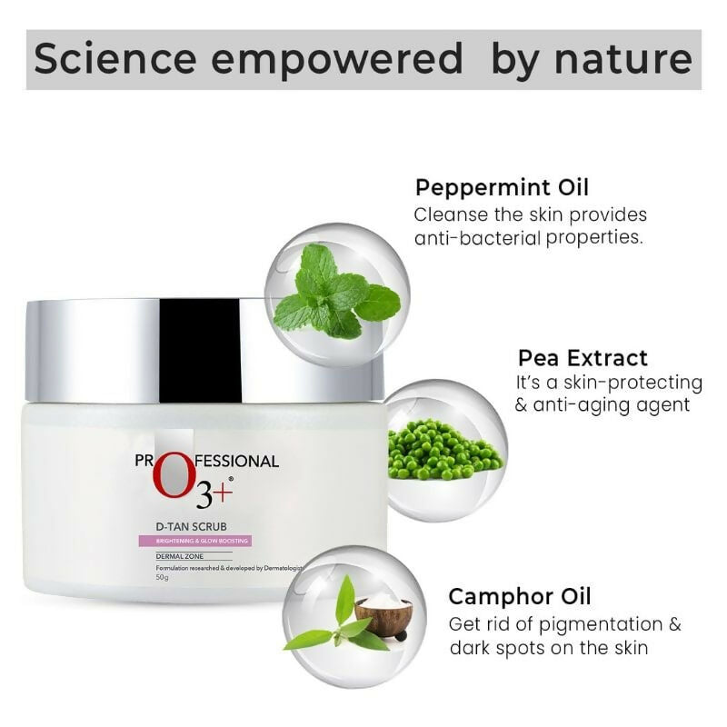 Professional O3+ D-Tan Scrub For Brightening & Glow Boosting | Grocsy