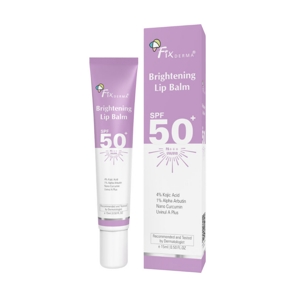 Fixderma 4% Kojic Acid Brightening Lip Balm SPF 50+ | Grocsy