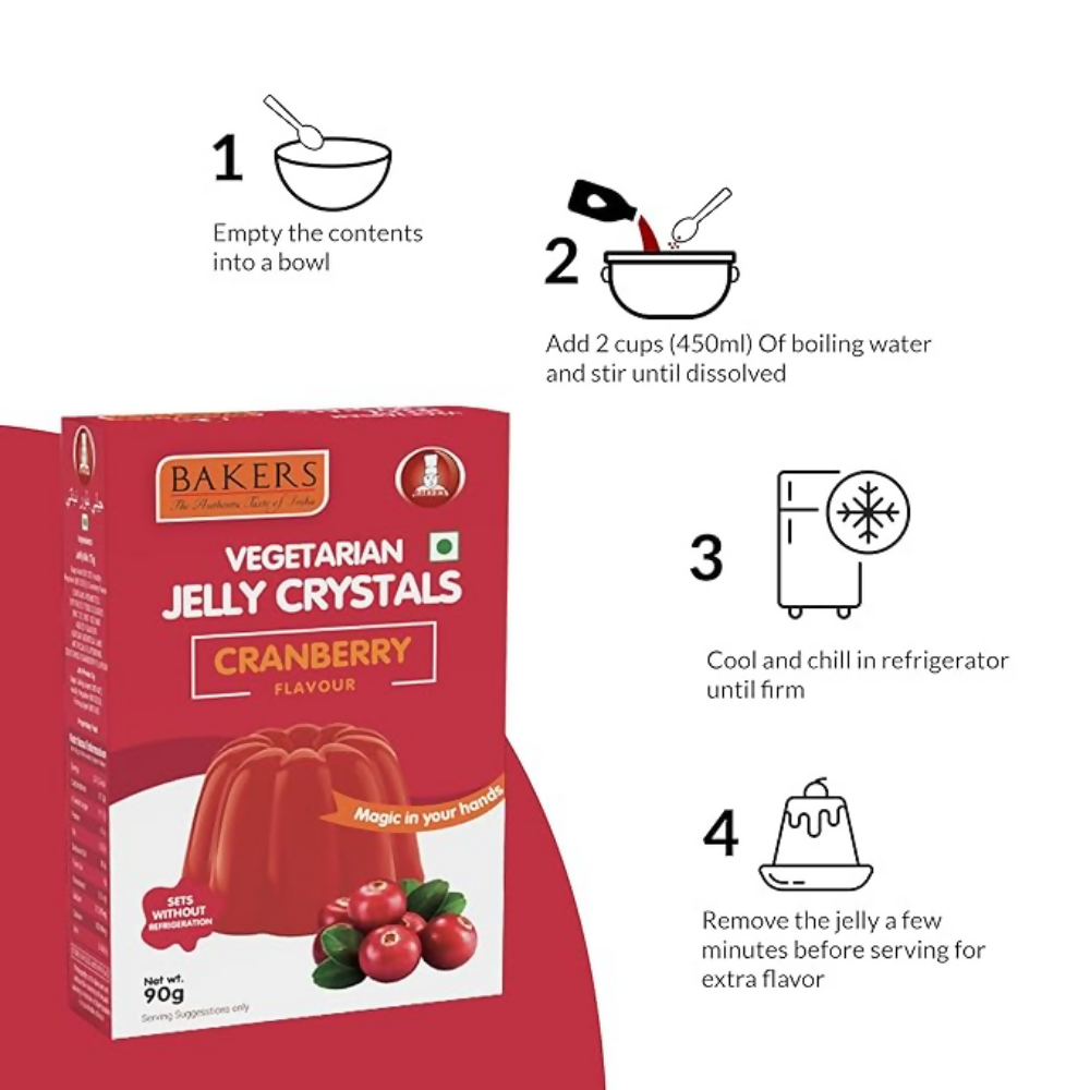 BAKERS Jelly Crystals - Cranberry | Grocsy