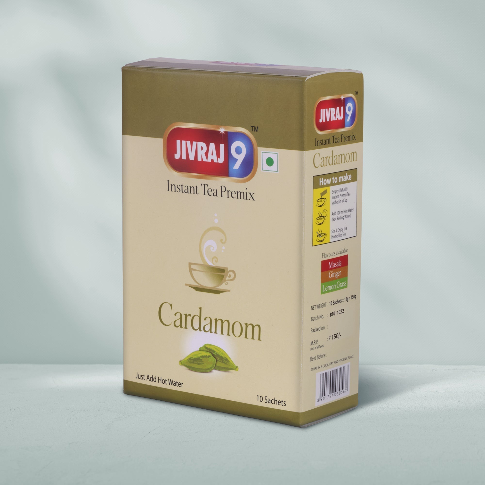 jivraj9 Tea Cardamom Premix Tea Box | Grocsy