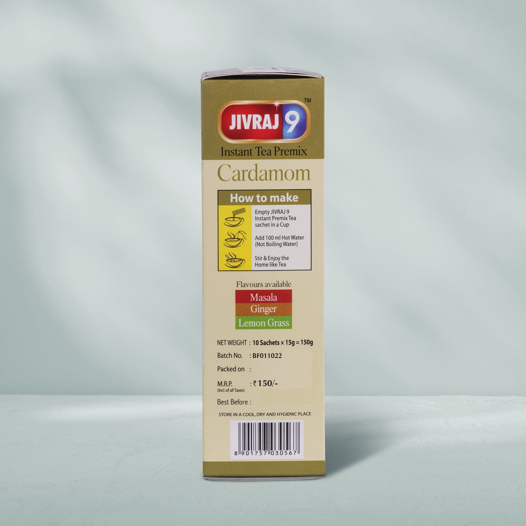 jivraj9 Tea Cardamom Premix Tea Box | Grocsy