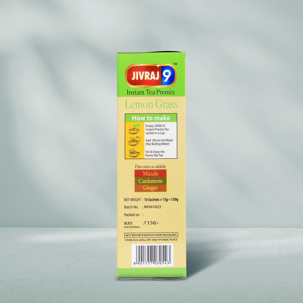 jivraj9 Tea Lemon Grass Premix Tea Box | Grocsy