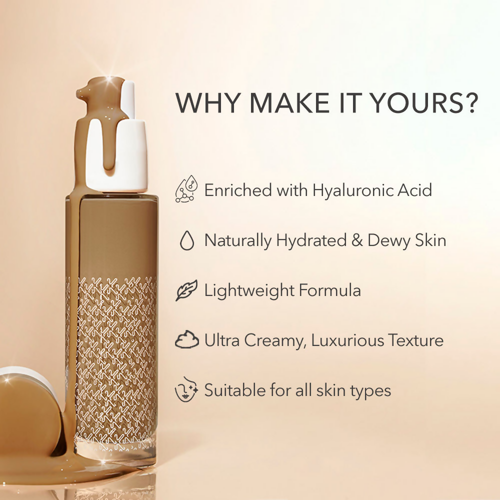 Kay Beauty By Katrina Kaif Hydrating Foundation - 175N Deep | Grocsy