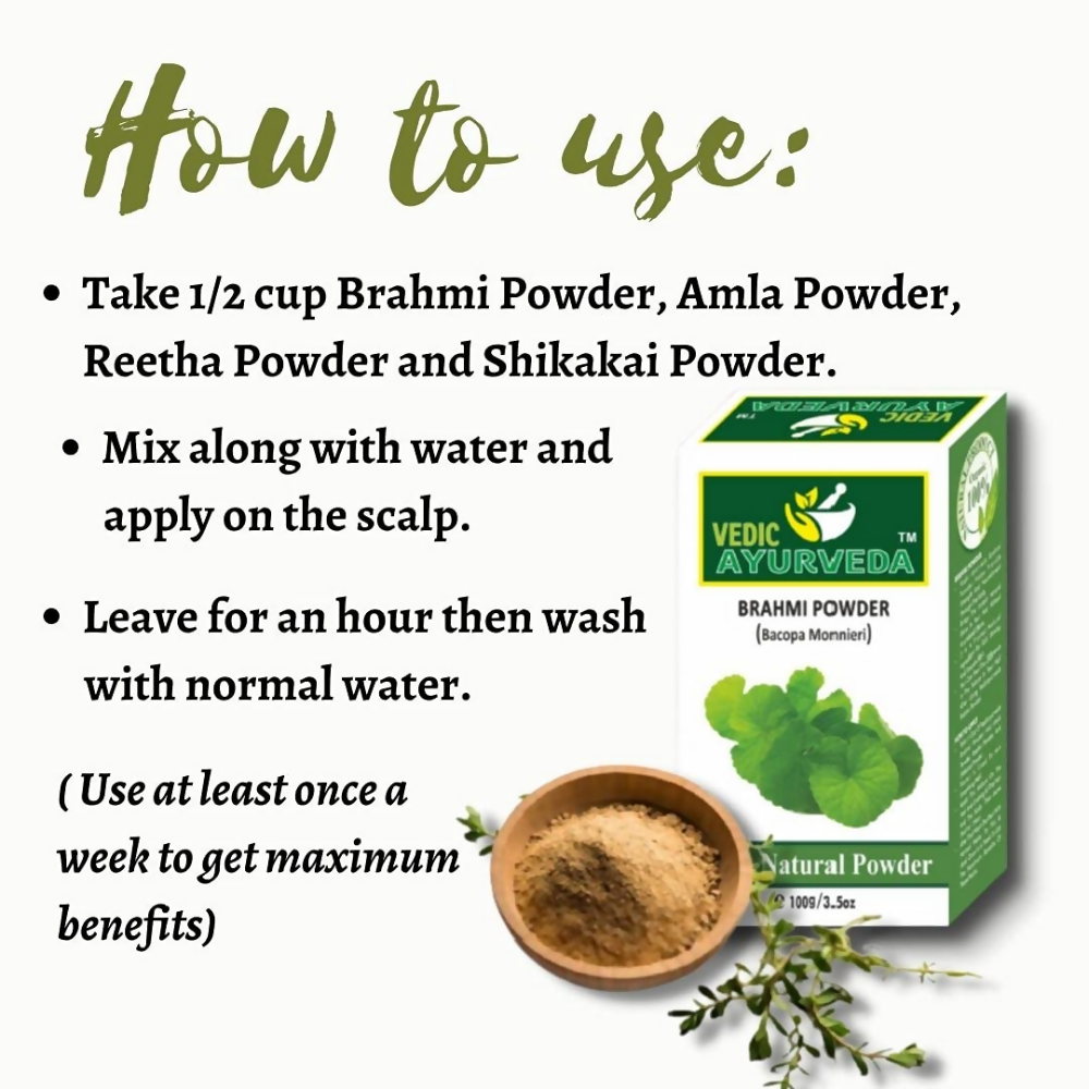 VedicAyurveda Brahmi Powder | Grocsy